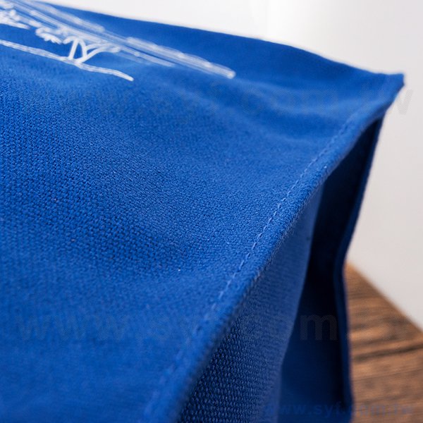 方型帆布袋-單色帆布印刷-藍色帆布手提袋-批發客製化帆布包-8646-7